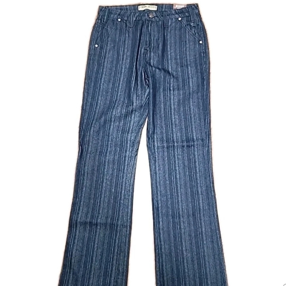 Rock & Roll Denim High Rise Striped Bootcut Jeans Size 29×34